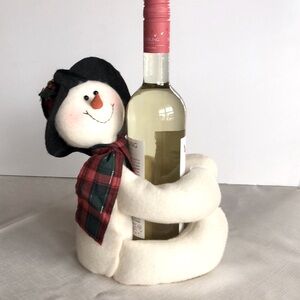 Adorable plush  snowman with Velcro hands and feet